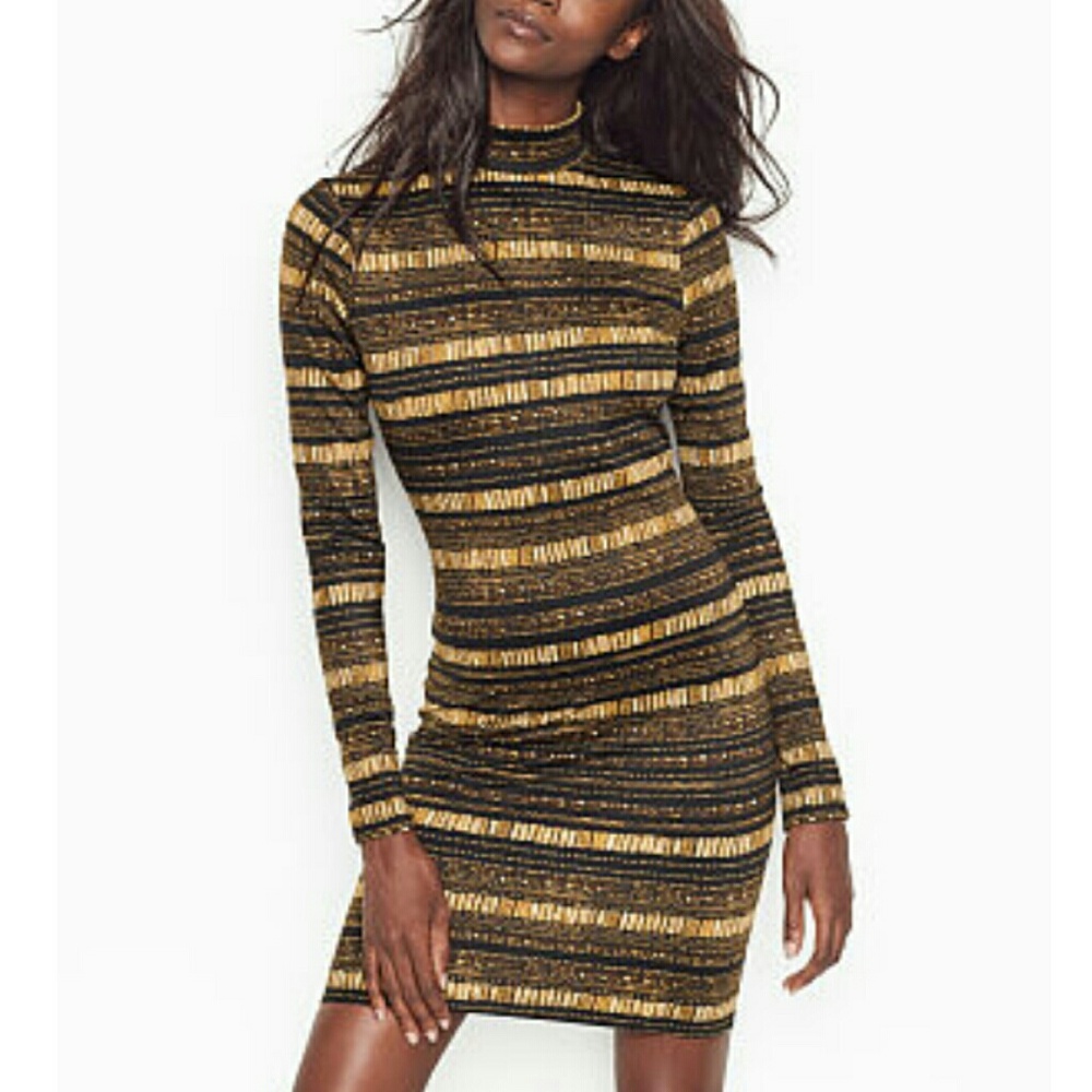 NWT VICTORIAS SECRET BODYCON PRINT DRESS